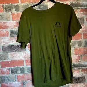 Feline Father Green Graphic Tee